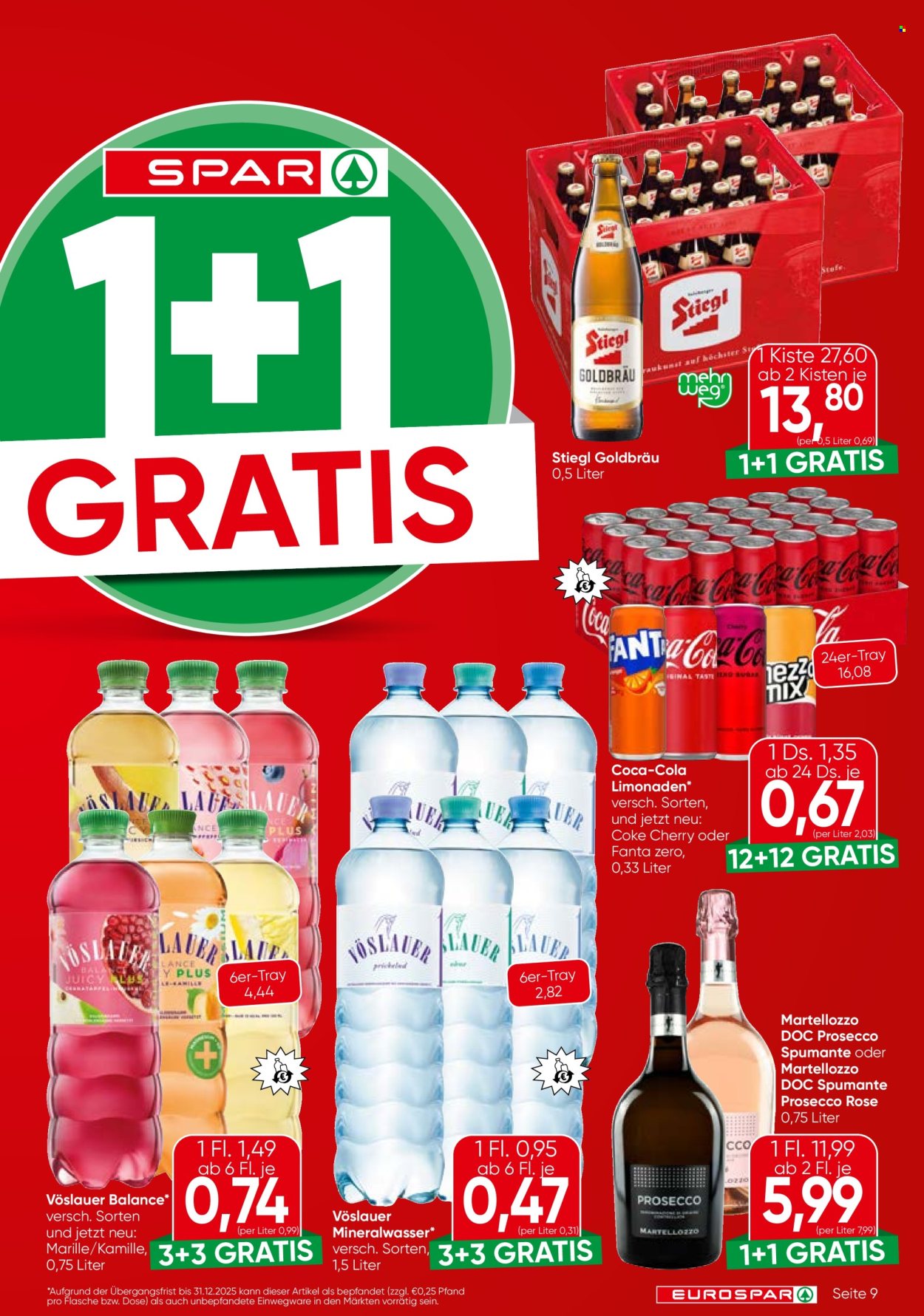 Angebote EUROSPAR - 31.7.2025 - 13.8.2025. Seite 9