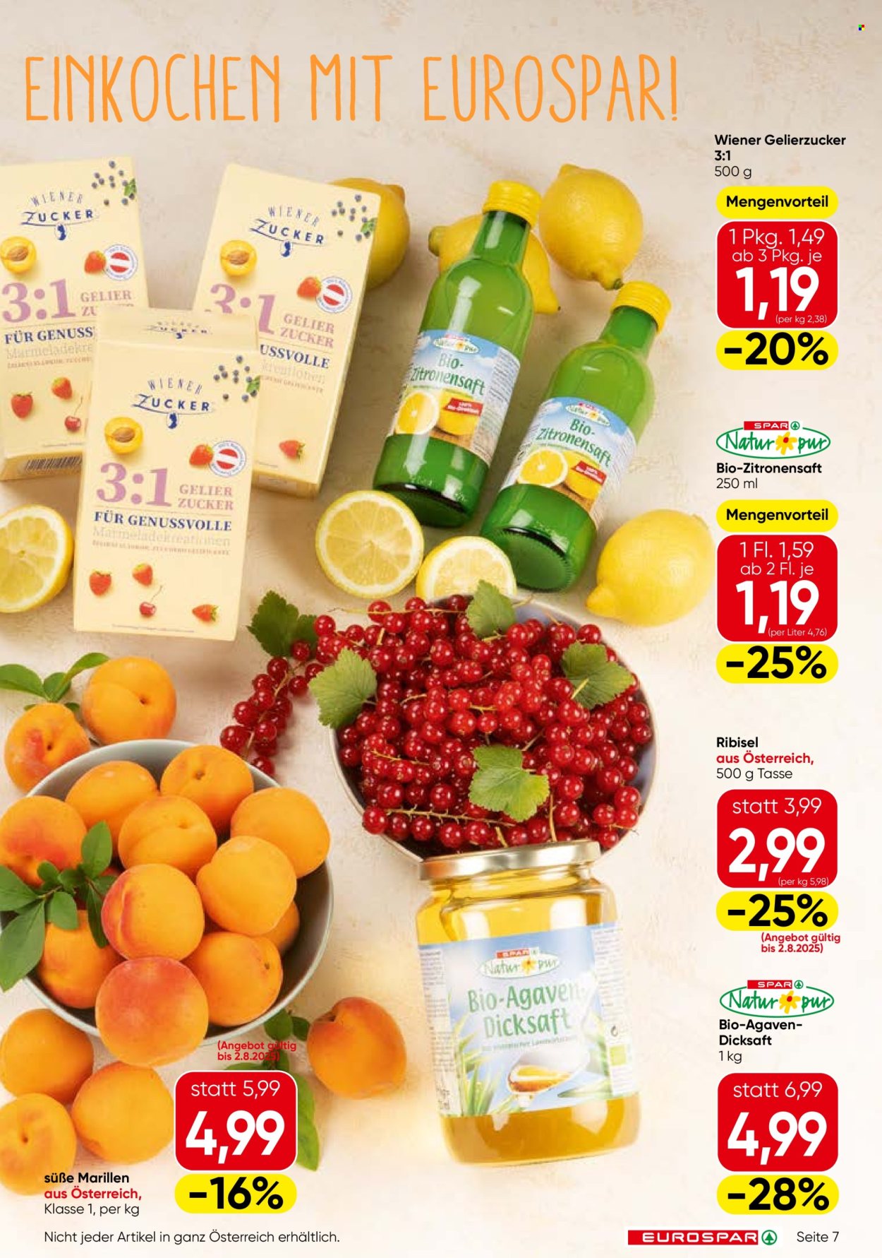 Angebote SPAR - 31.7.2025 - 13.8.2025. Seite 7