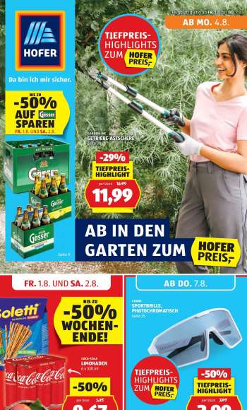 Angebote Hofer - 1.8.2025 - 7.8.2025.