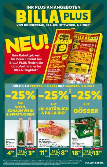 Angebote Billa Plus - 31.7.2025 - 6.8.2025.