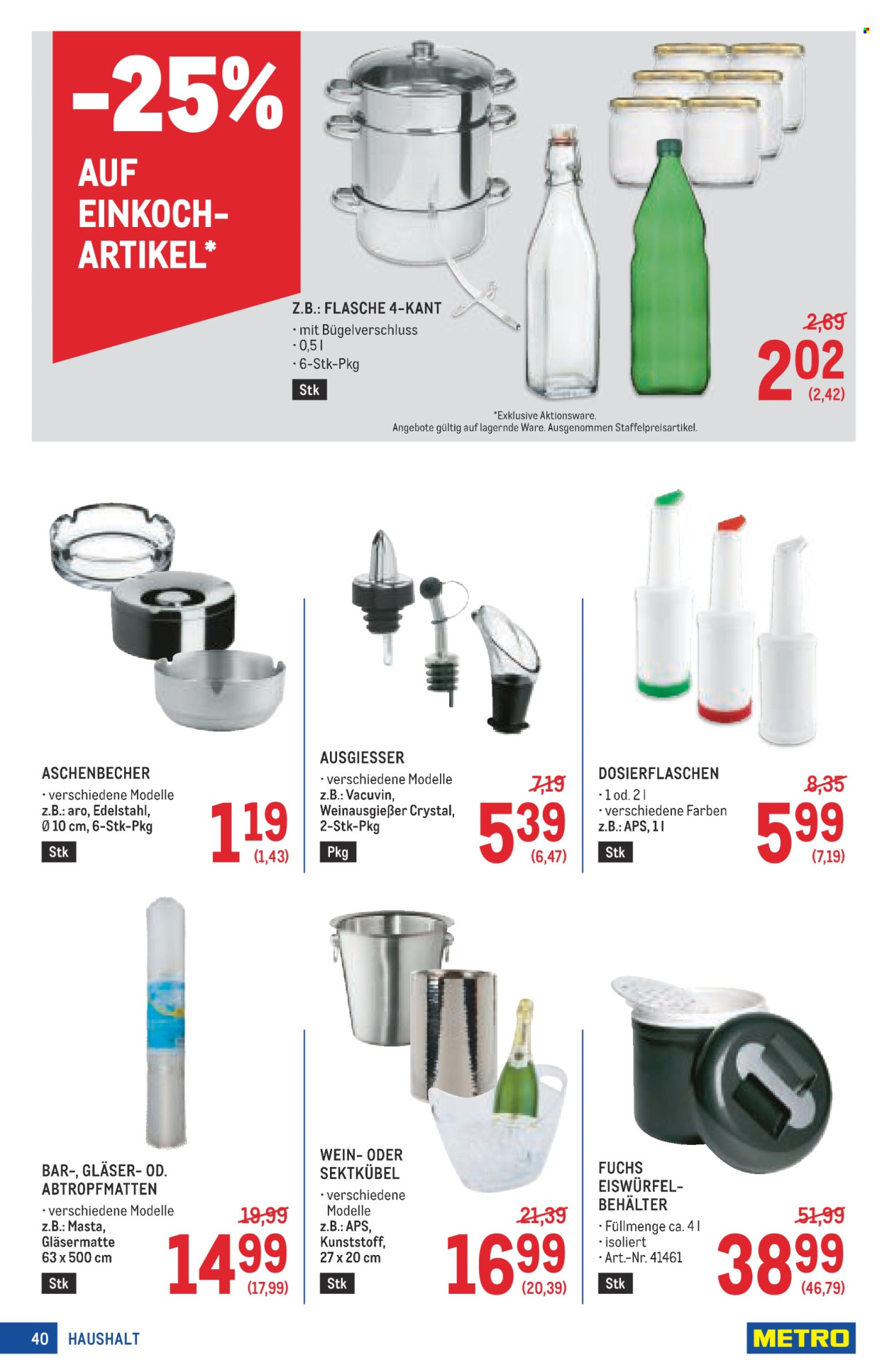 Angebote Metro - 7.8.2025 - 20.8.2025. Seite 40