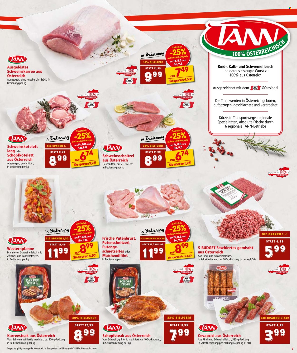 Angebote INTERSPAR - 7.8.2025 - 13.8.2025. Seite 7