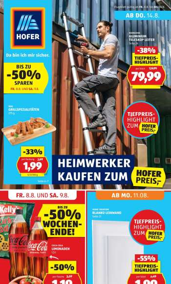 Angebote Hofer - 8.8.2025 - 14.8.2025.