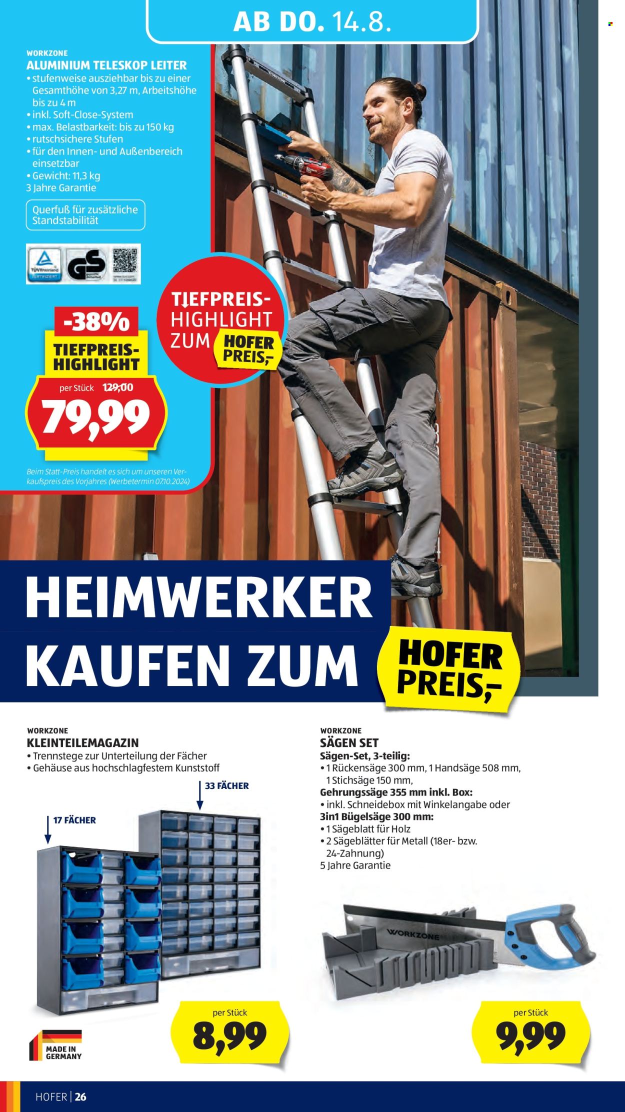 Angebote Hofer - 8.8.2025 - 14.8.2025. Seite 30