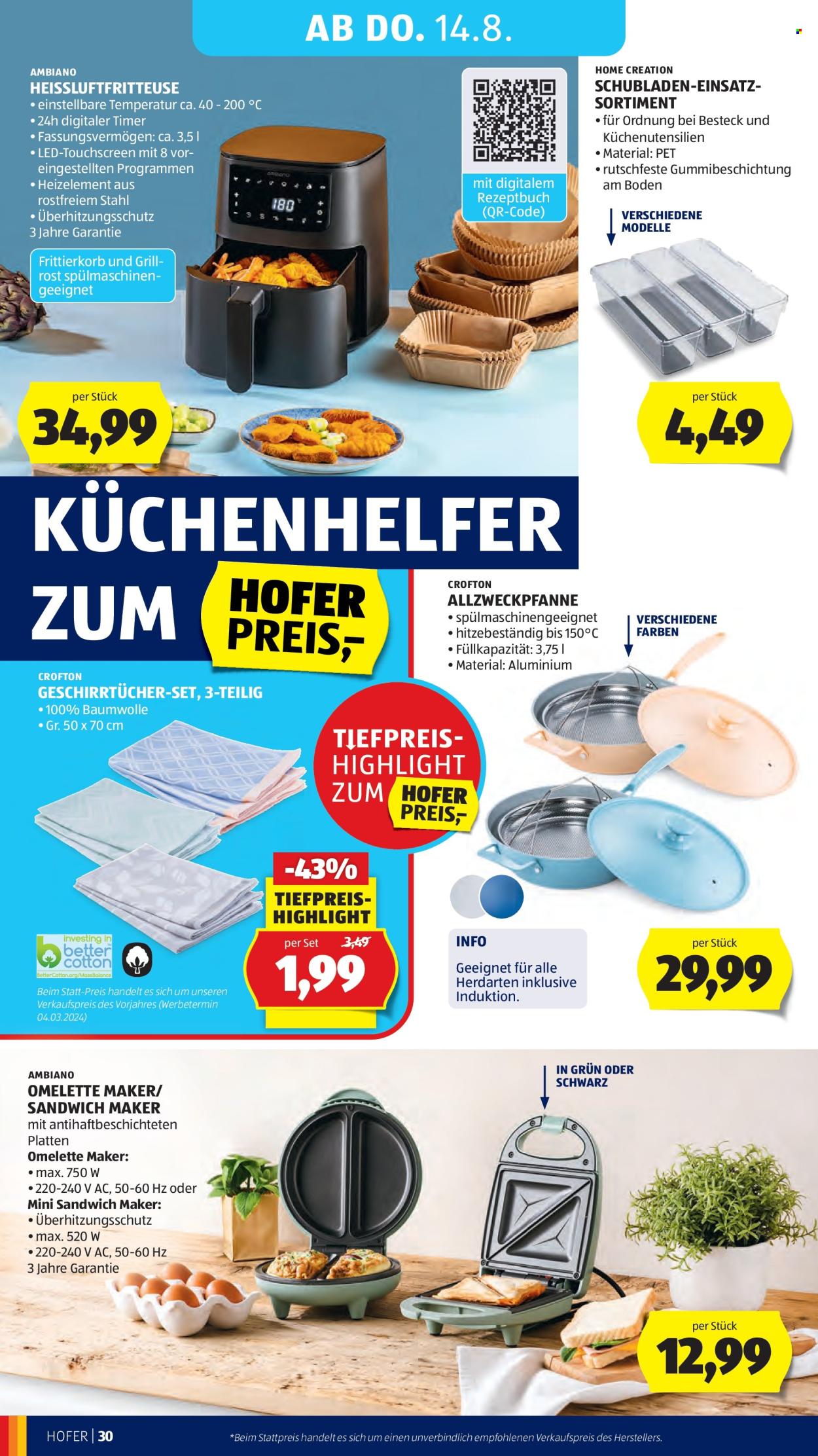 Angebote Hofer - 8.8.2025 - 14.8.2025. Seite 34