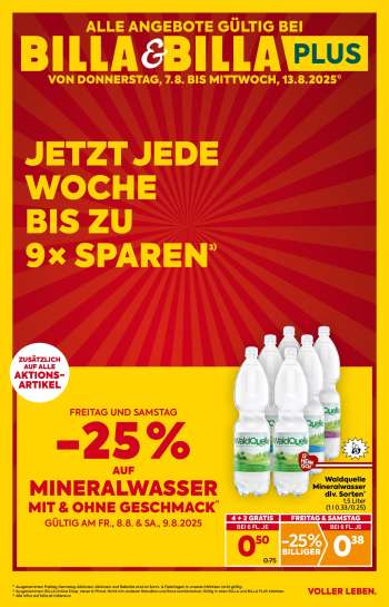 Angebote Billa - 7.8.2025 - 13.8.2025.