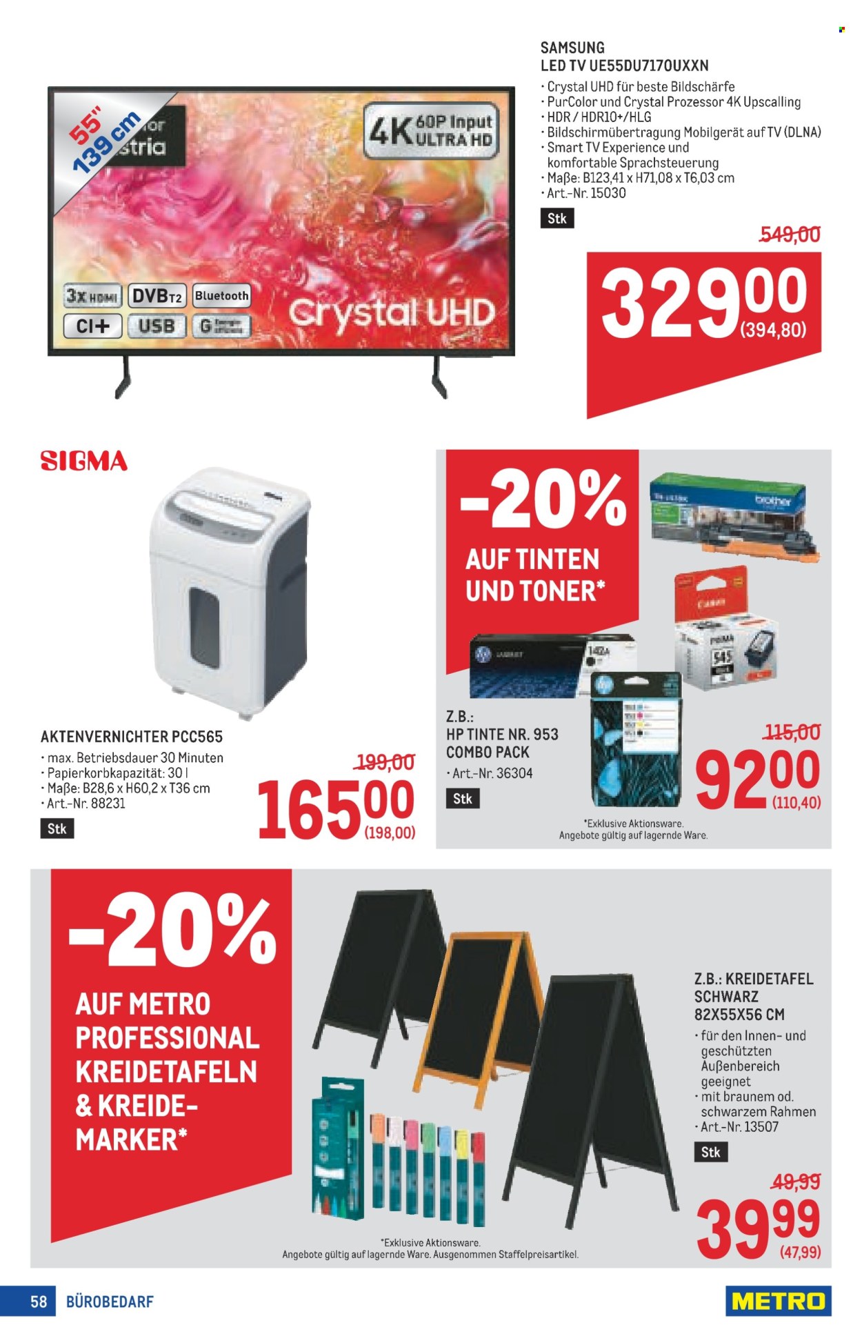 Angebote Metro - 21.8.2025 - 3.9.2025. Seite 58