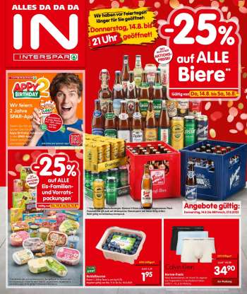 Angebote INTERSPAR - 14.8.2025 - 27.8.2025.