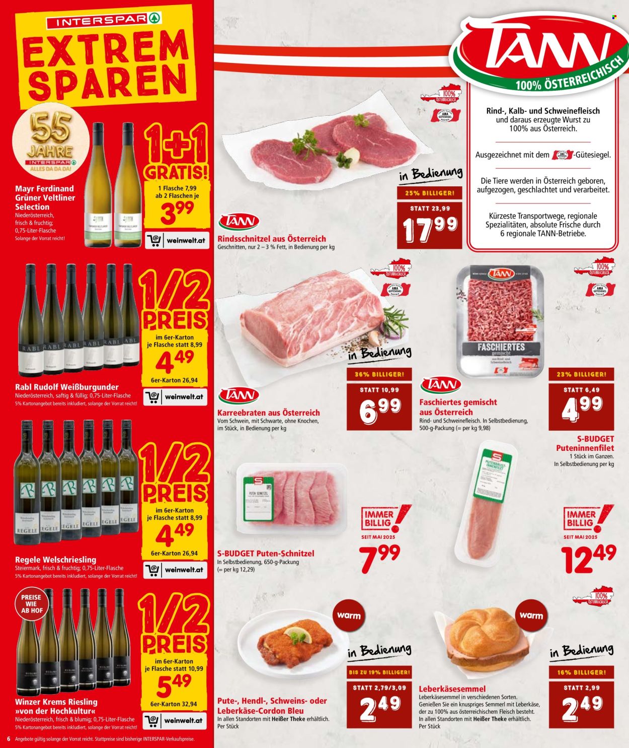 Angebote INTERSPAR - 14.8.2025 - 27.8.2025. Seite 6