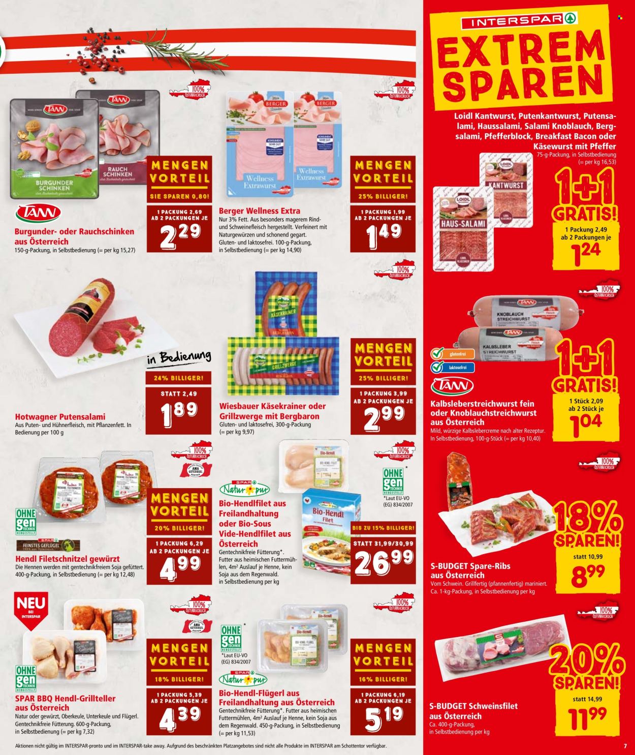 Angebote INTERSPAR - 14.8.2025 - 27.8.2025. Seite 7