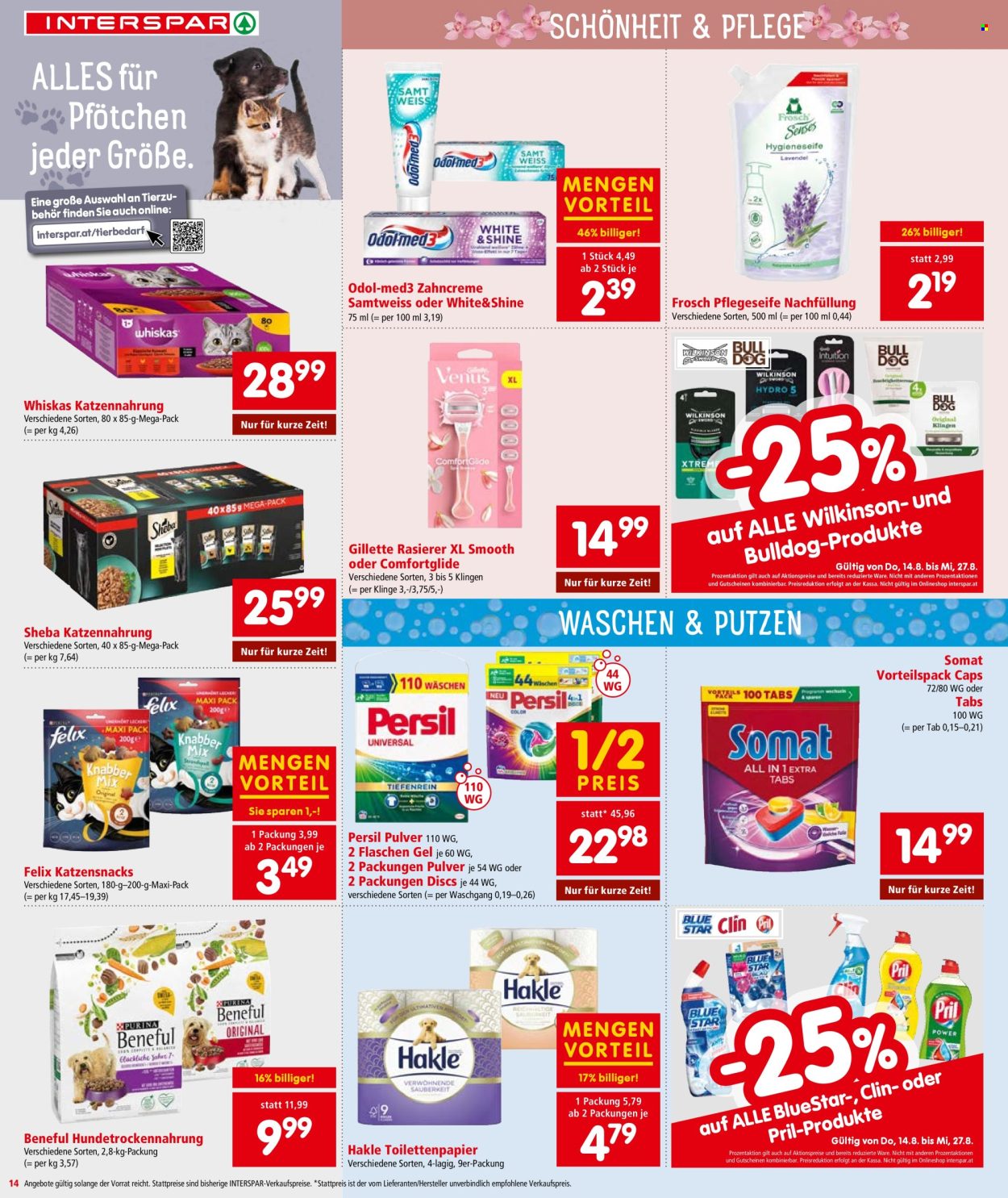 Angebote INTERSPAR - 14.8.2025 - 27.8.2025. Seite 14