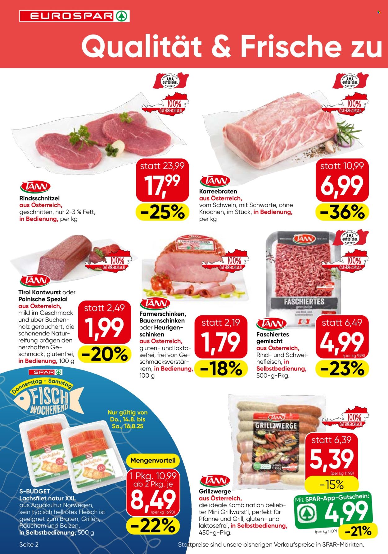 Angebote EUROSPAR - 14.8.2025 - 27.8.2025. Seite 2