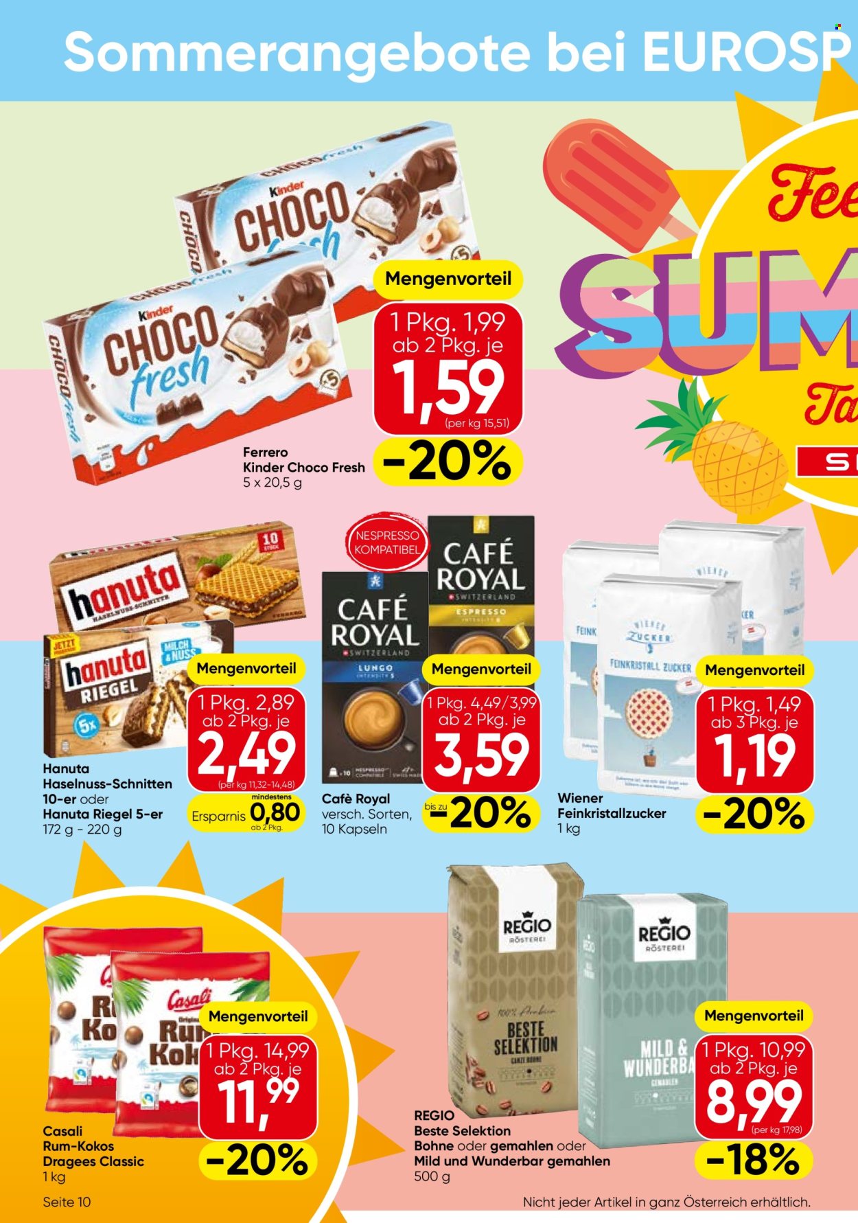 Angebote EUROSPAR - 14.8.2025 - 27.8.2025. Seite 10