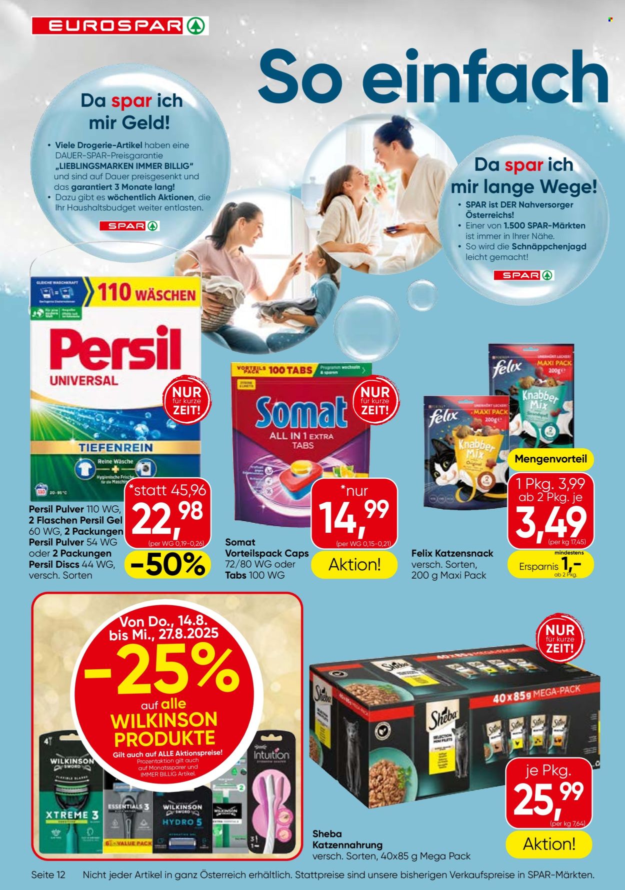 Angebote EUROSPAR - 14.8.2025 - 27.8.2025. Seite 12