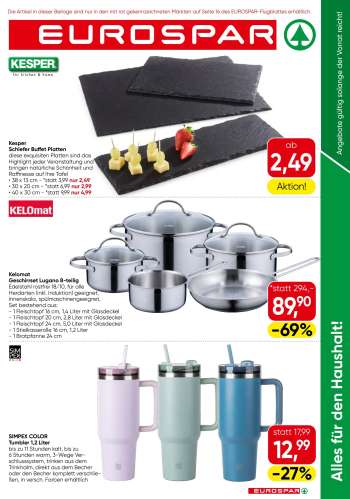 Angebote EUROSPAR - 14.8.2025 - 27.8.2025.