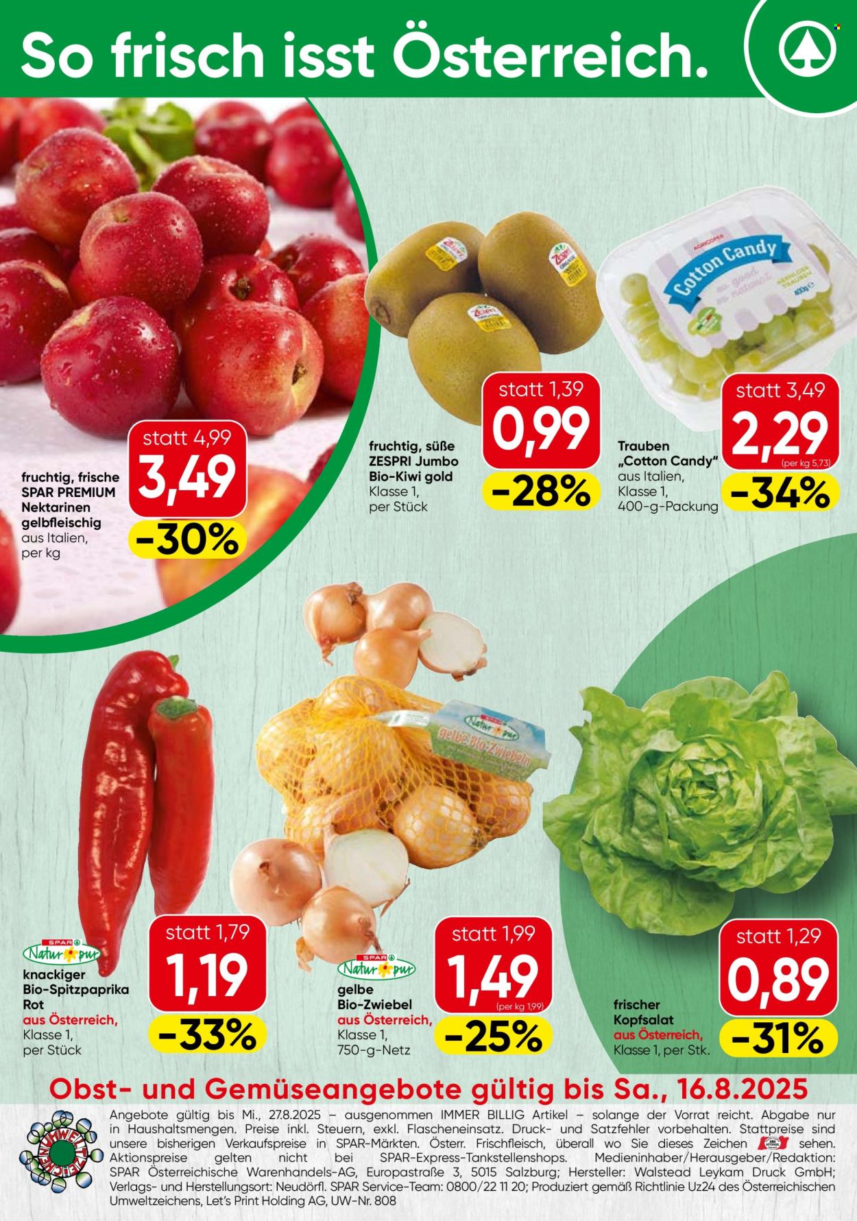 Angebote SPAR - 14.8.2025 - 27.8.2025. Seite 20