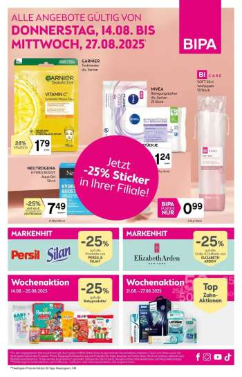 Angebote Bipa - 14.8.2025 - 27.8.2025.