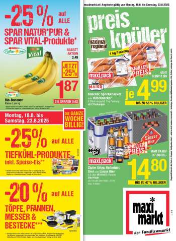 Angebote Maximarkt - 18.8.2025 - 23.8.2025.
