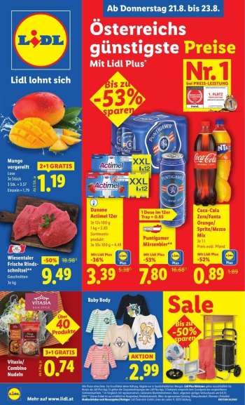 Angebote Lidl - 21.8.2025 - 27.8.2025.