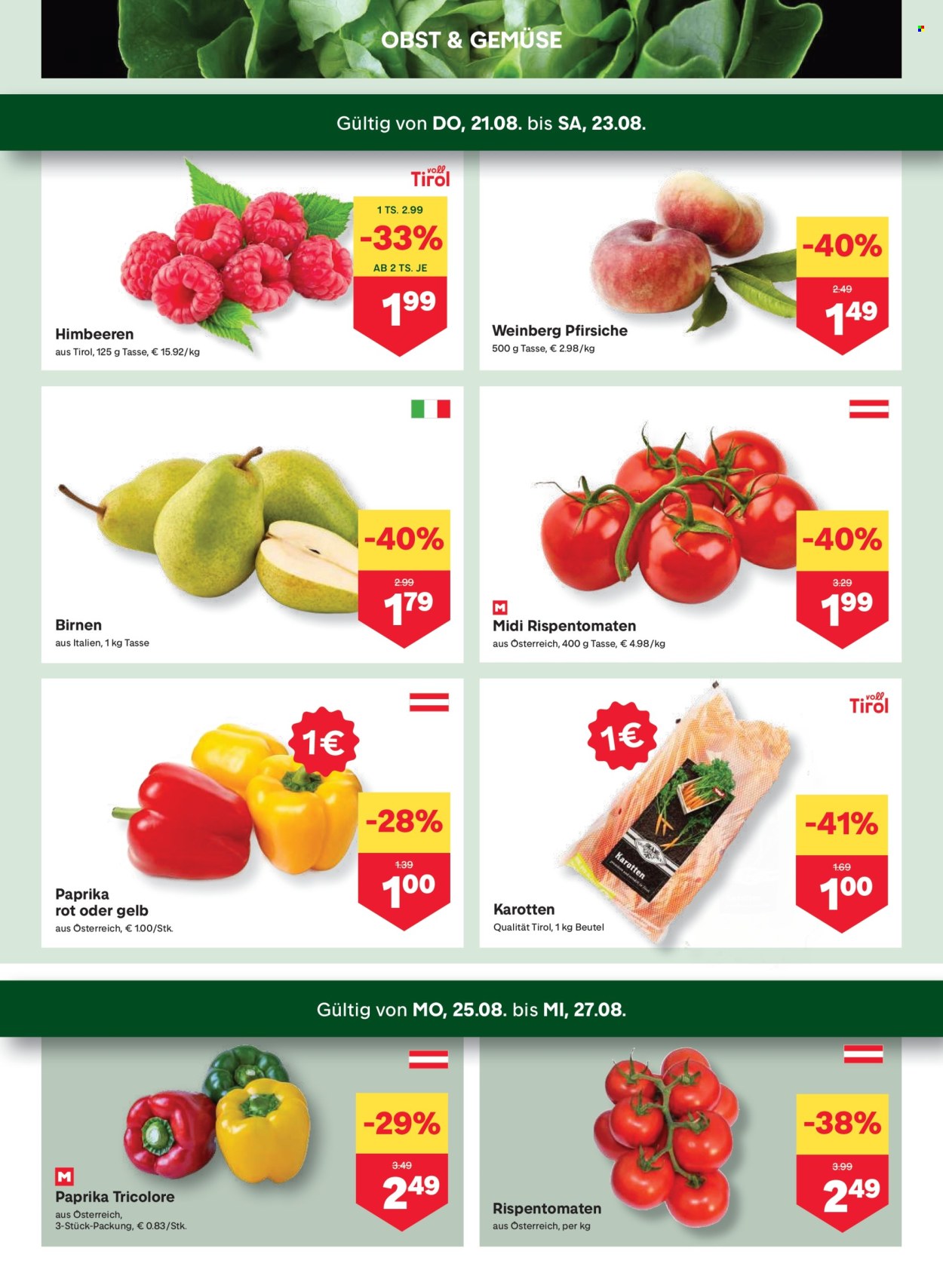 Angebote MPREIS - 21.8.2025 - 27.8.2025. Seite 2