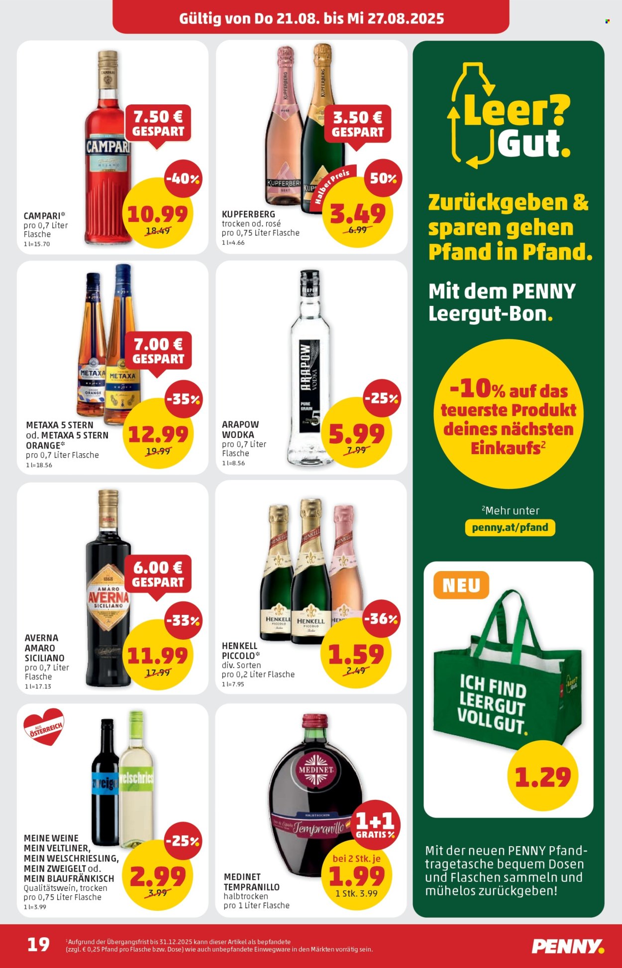 Angebote Penny - 21.8.2025 - 27.8.2025. Seite 19
