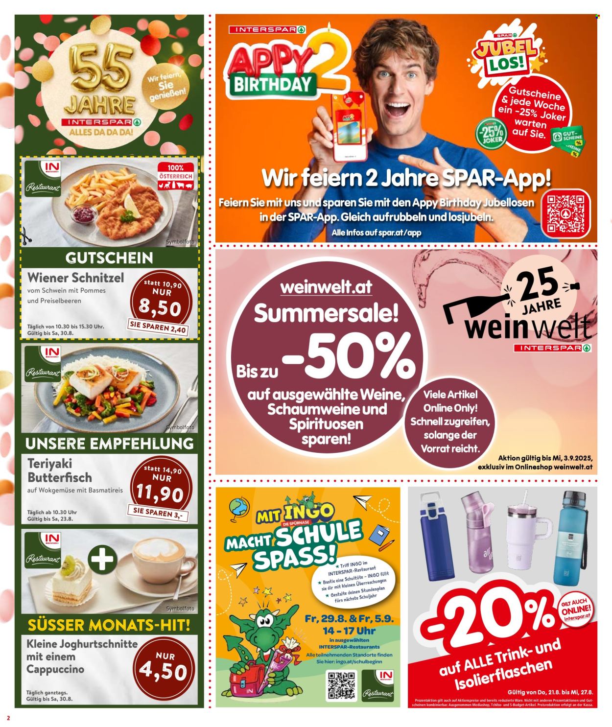 Angebote INTERSPAR - 21.8.2025 - 27.8.2025. Seite 2