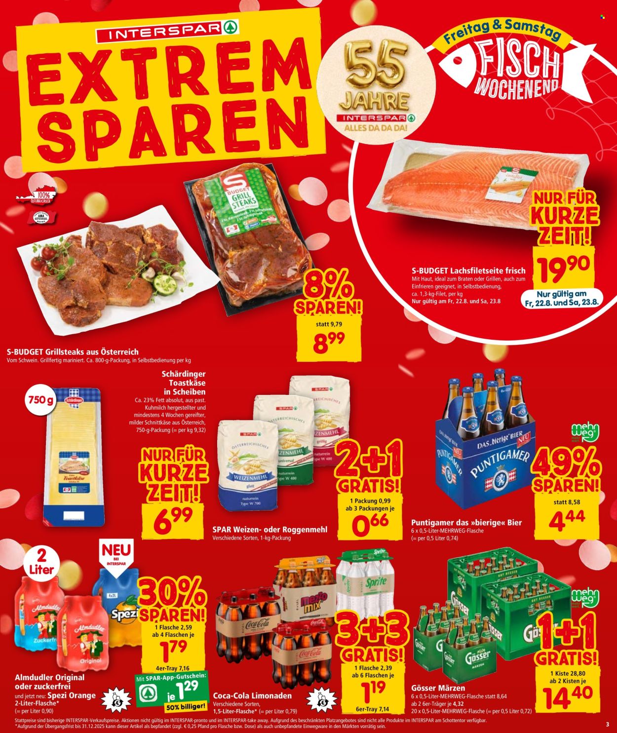 Angebote INTERSPAR - 21.8.2025 - 27.8.2025. Seite 3