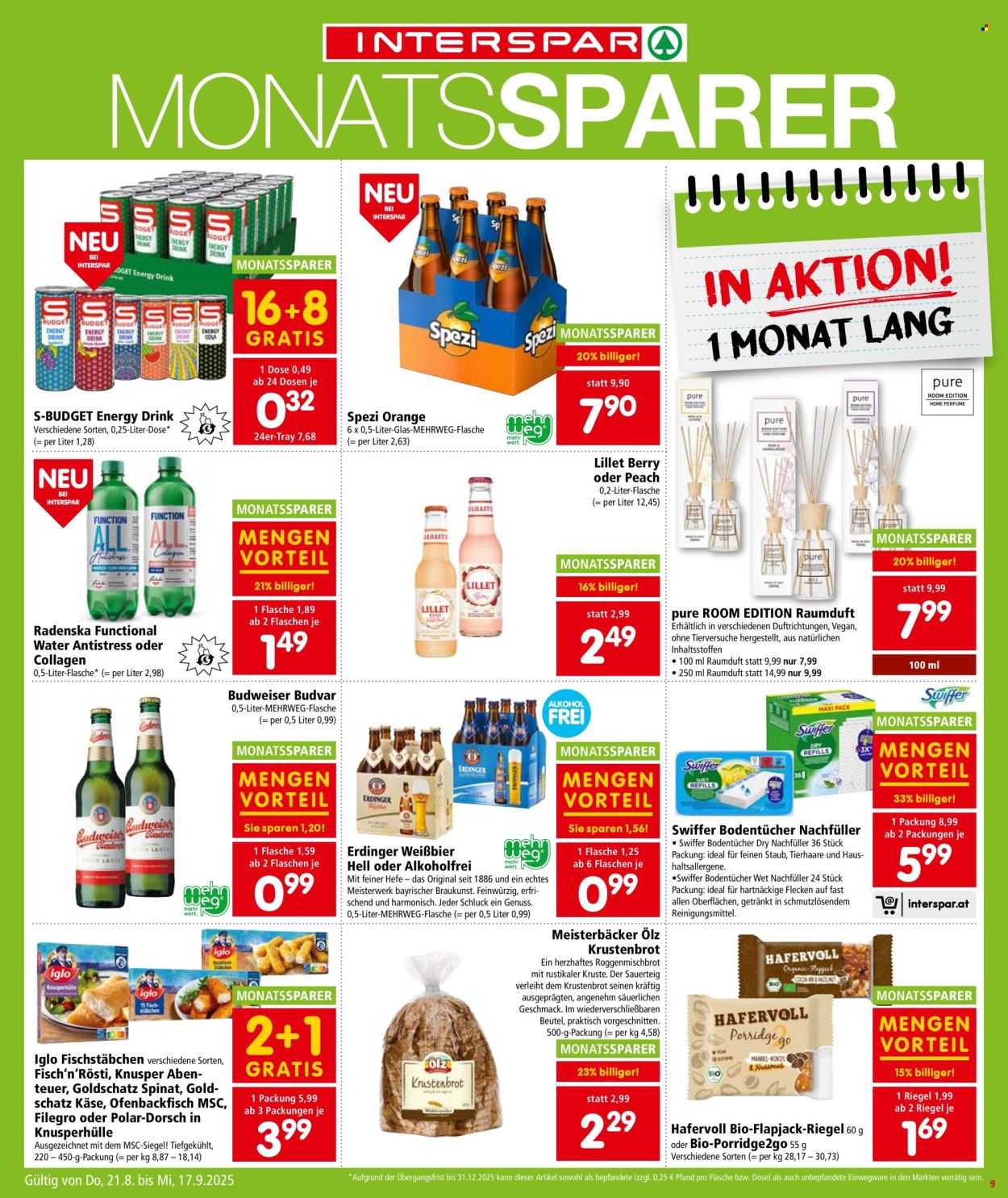 Angebote INTERSPAR - 21.8.2025 - 27.8.2025. Seite 9