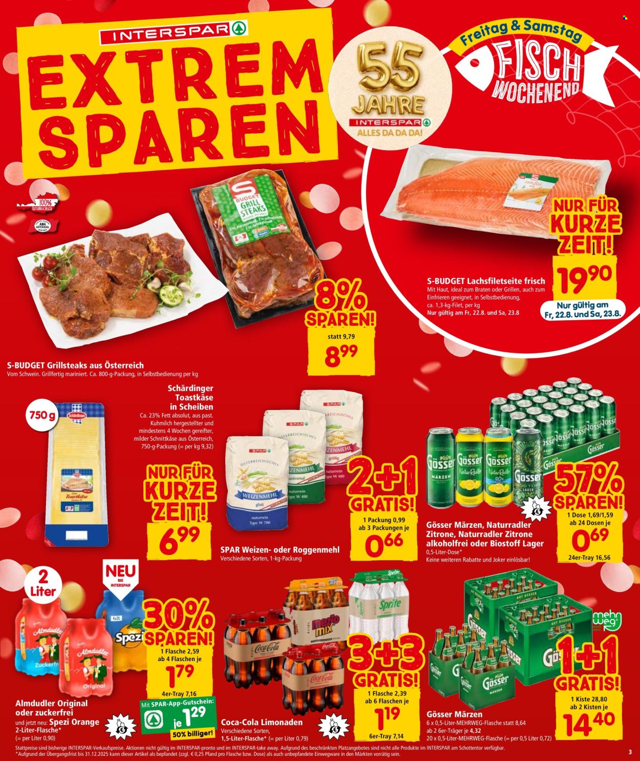 Angebote INTERSPAR - 21.8.2025 - 27.8.2025. Seite 3