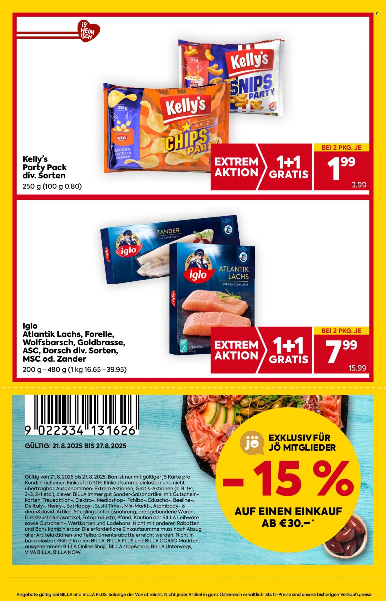 Angebote Billa - 21.8.2025 - 27.8.2025. Seite 4