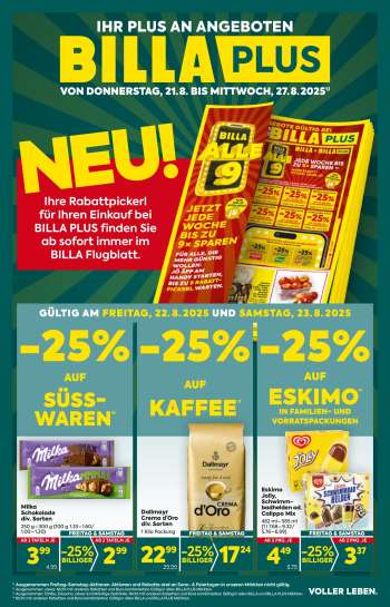Angebote Billa Plus - 21.8.2025 - 27.8.2025.