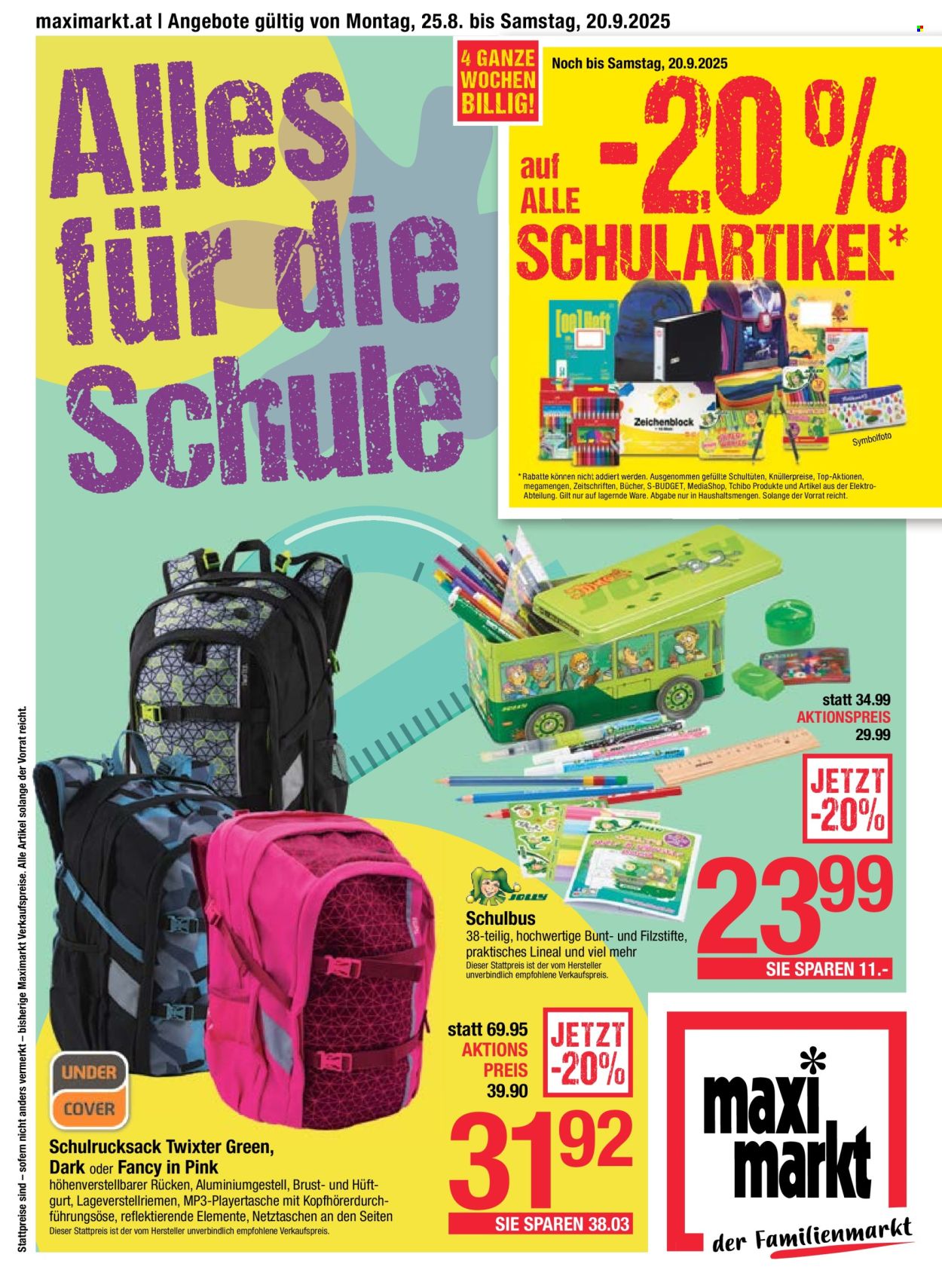 Angebote Maximarkt - 25.8.2025 - 20.9.2025. Seite 1
