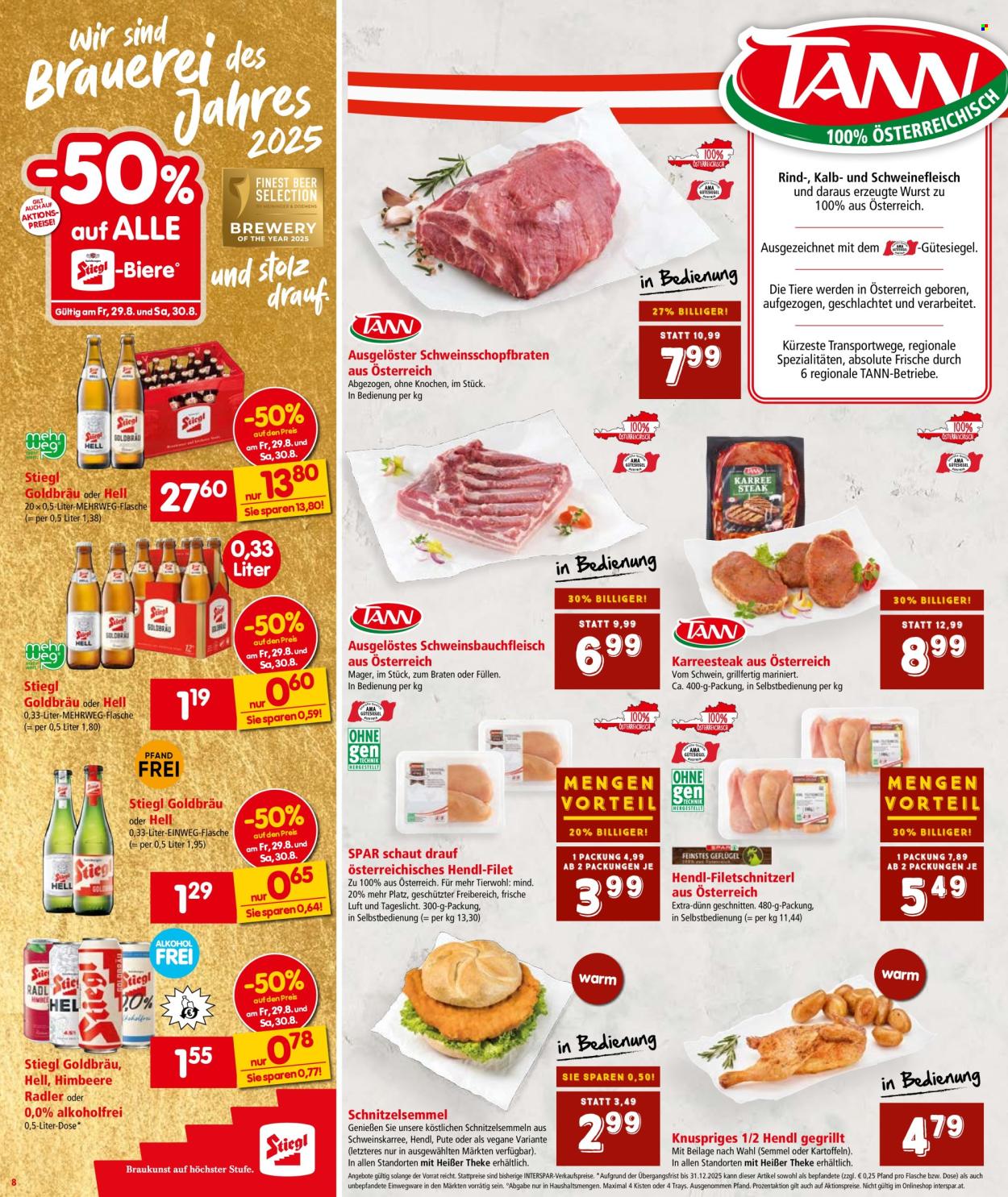 Angebote INTERSPAR - 28.8.2025 - 10.9.2025. Seite 8