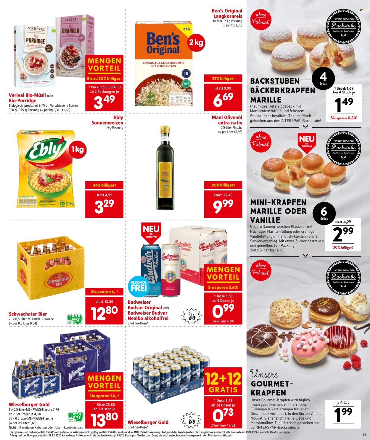 Angebote INTERSPAR - 28.8.2025 - 10.9.2025. Seite 11