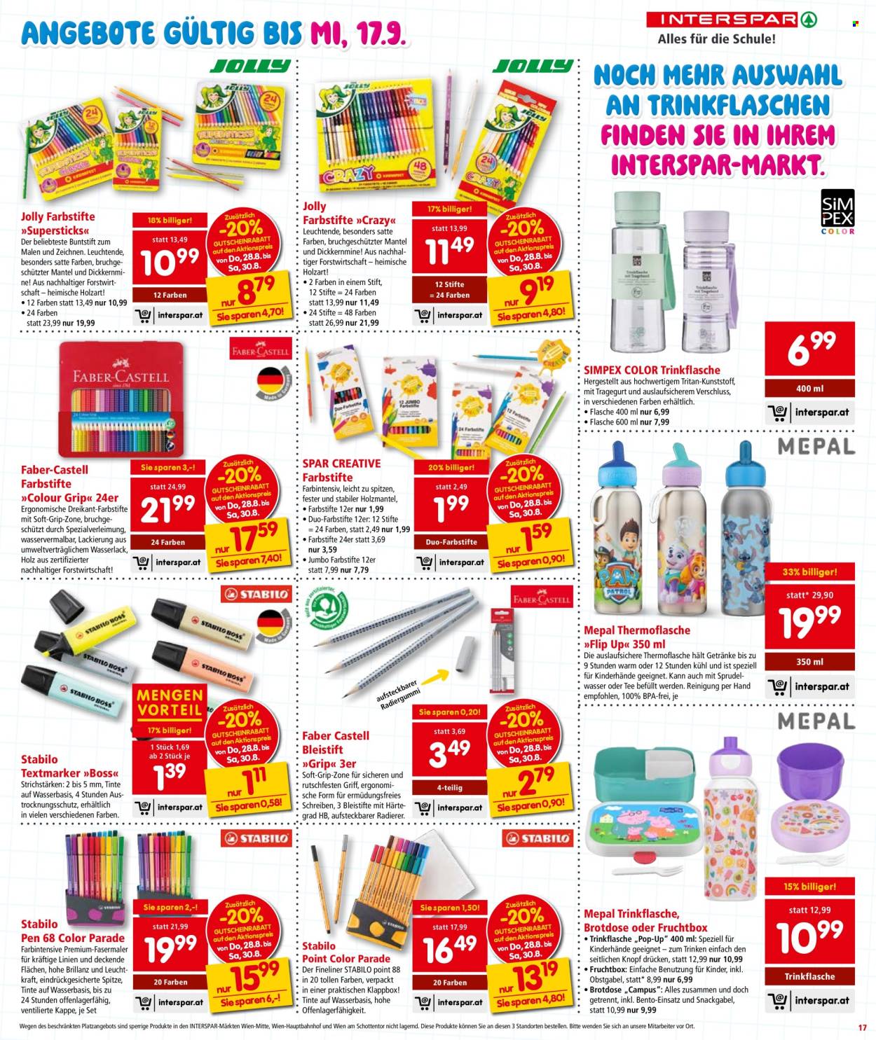 Angebote INTERSPAR - 28.8.2025 - 10.9.2025. Seite 17