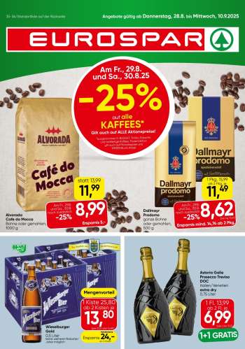 Angebote EUROSPAR - 28.8.2025 - 10.9.2025.
