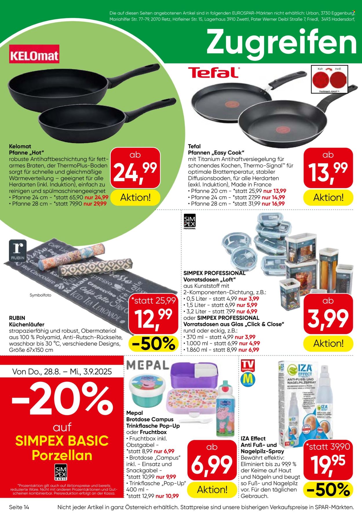 Angebote EUROSPAR - 28.8.2025 - 10.9.2025. Seite 14