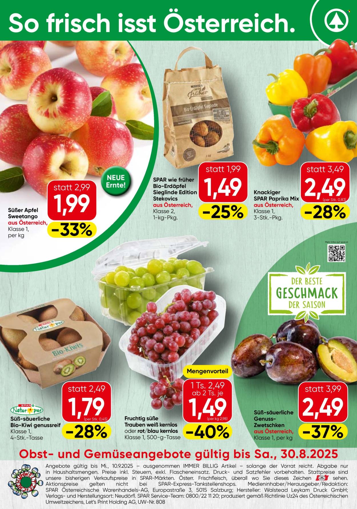 Angebote SPAR - 28.8.2025 - 10.9.2025. Seite 20
