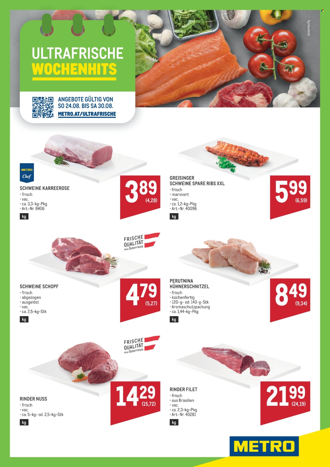 Angebote Metro - 24.8.2025 - 30.8.2025. Seite 1