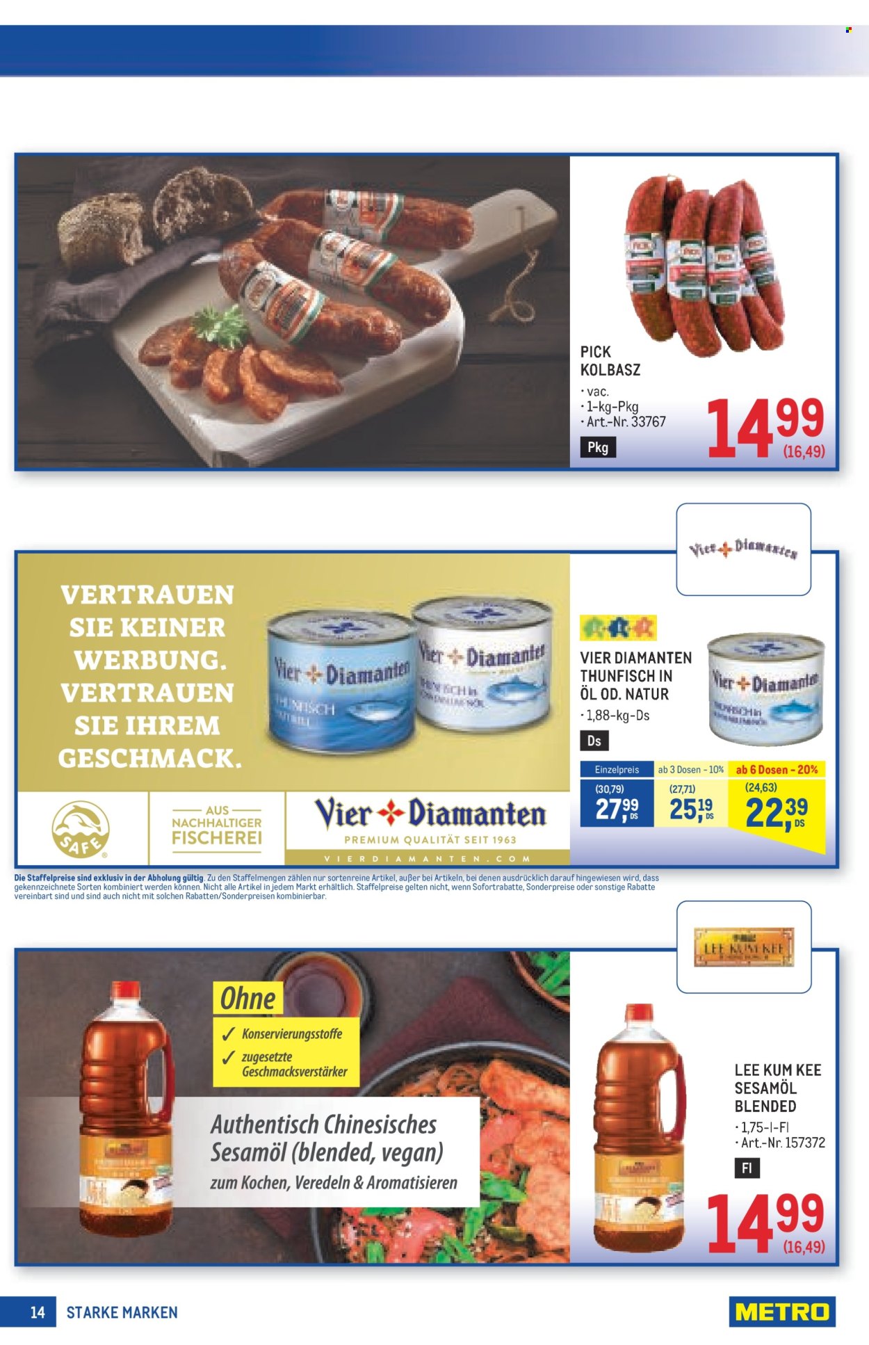 Angebote Metro - 21.8.2025 - 3.9.2025. Seite 14