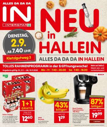 Angebote INTERSPAR - 2.9.2025 - 10.9.2025.