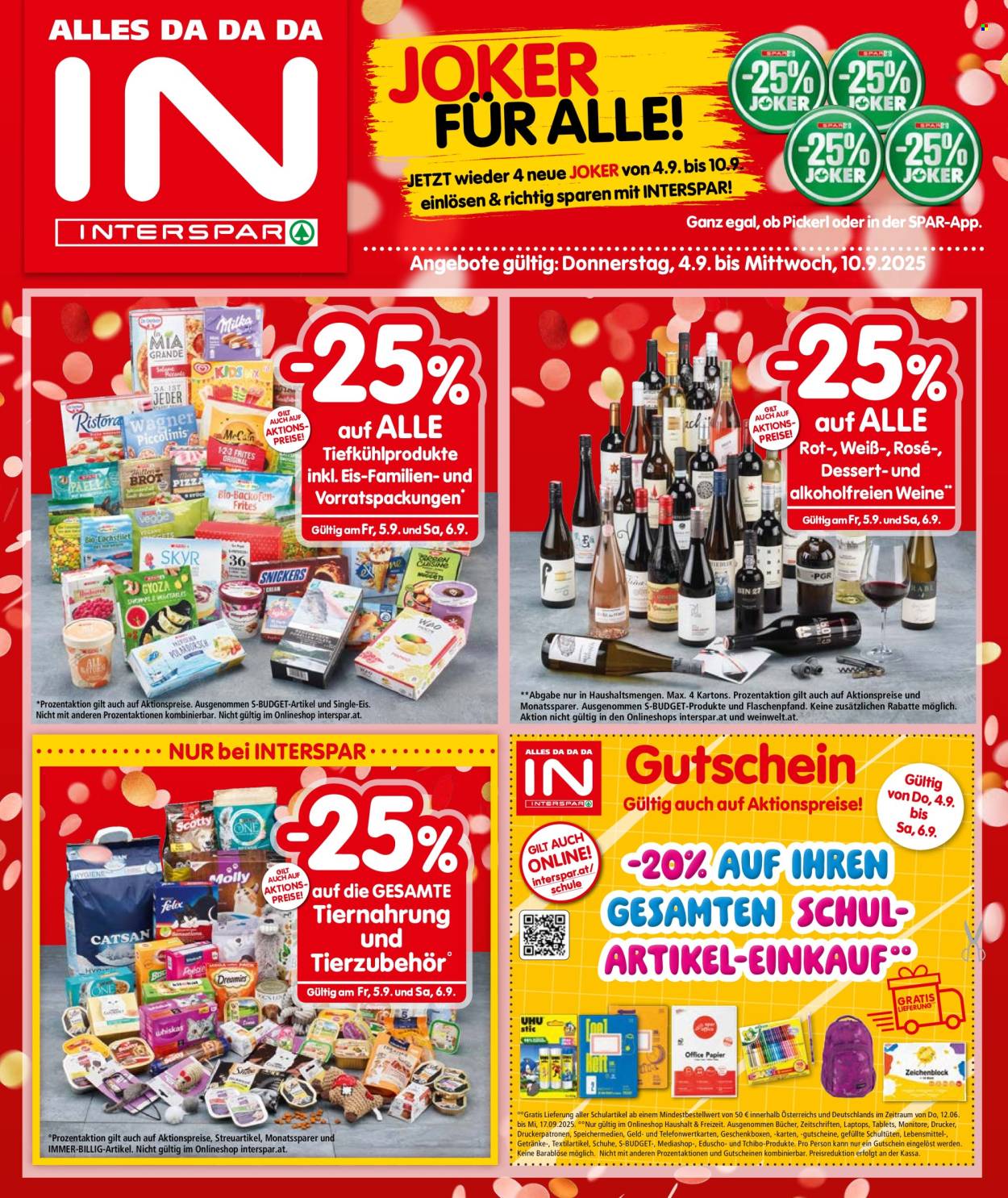 Angebote INTERSPAR - 4.9.2025 - 10.9.2025. Seite 1