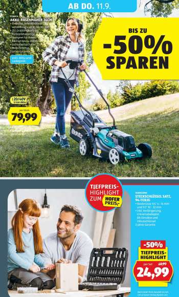 thumbnail - FERREX® AKKU-RASENMÄHER 34CM