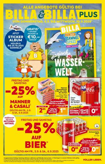 Angebote Billa - 4.9.2025 - 10.9.2025.