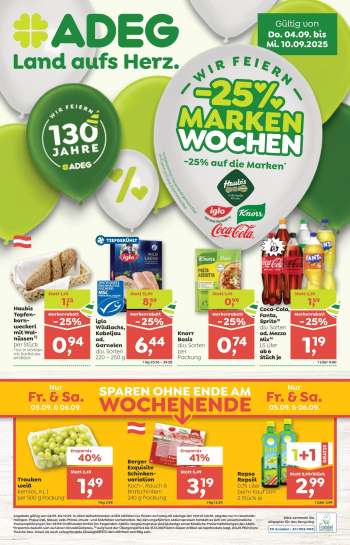 Angebote ADEG - 4.9.2025 - 10.9.2025.