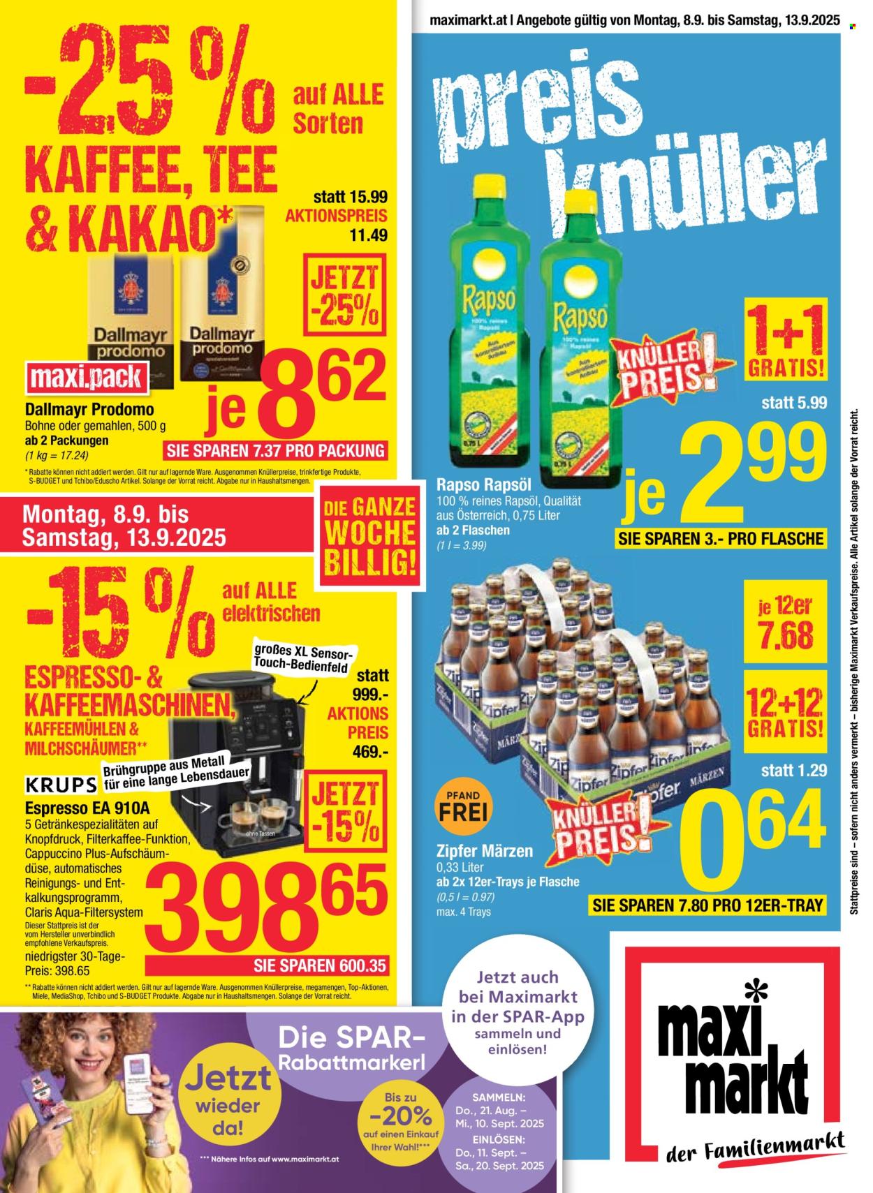 Angebote Maximarkt - 8.9.2025 - 13.9.2025. Seite 1
