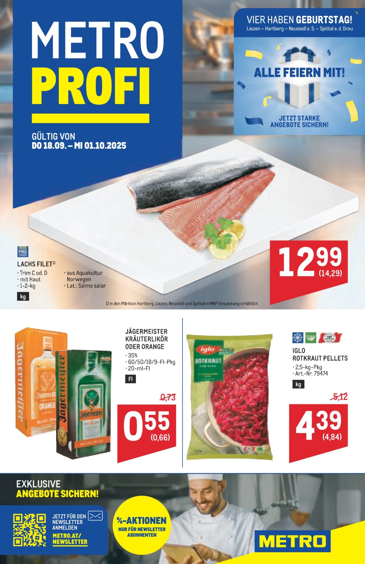 Angebote Metro - 18.9.2025 - 1.10.2025. Seite 1