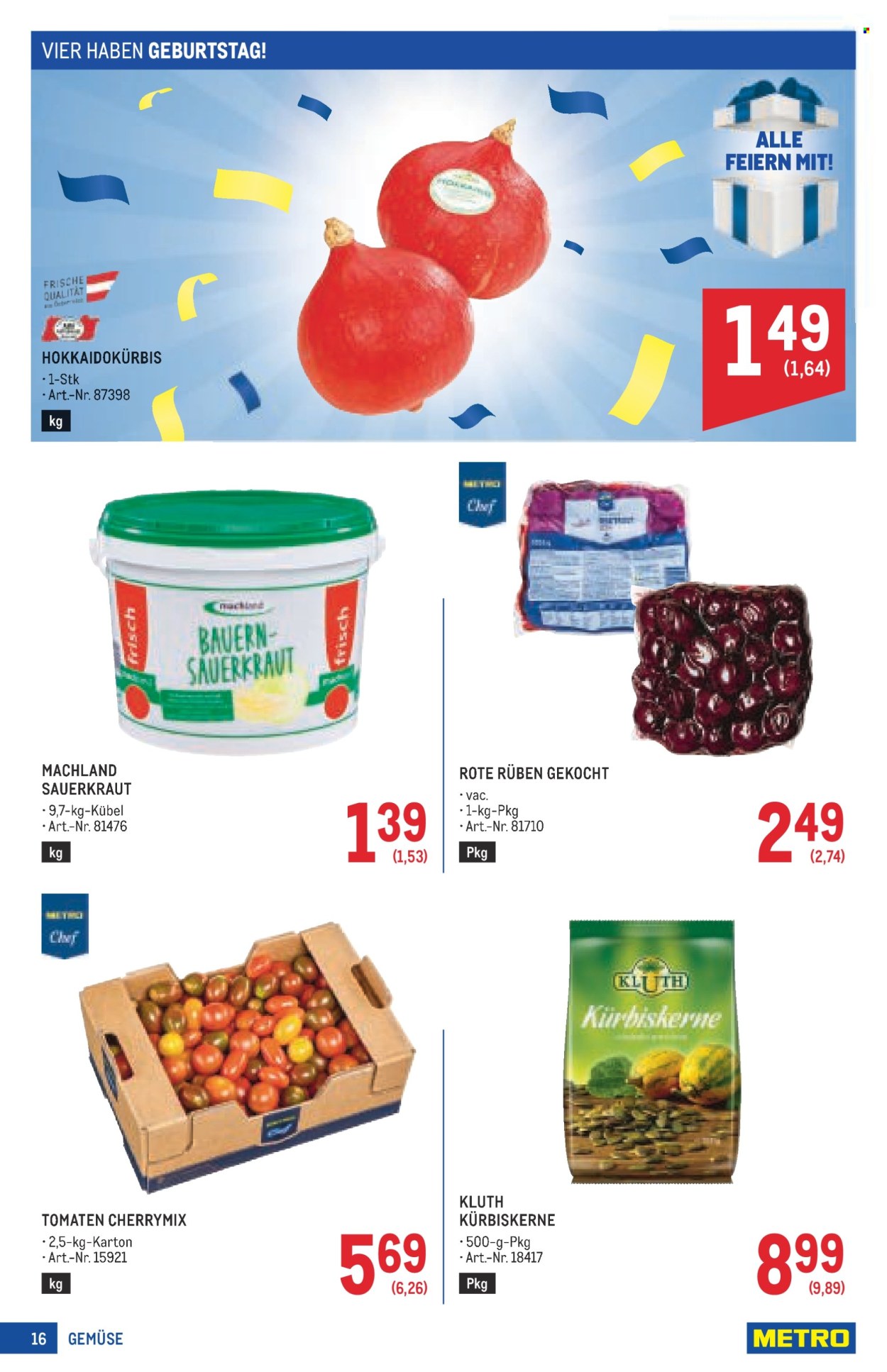 Angebote Metro - 18.9.2025 - 1.10.2025. Seite 16
