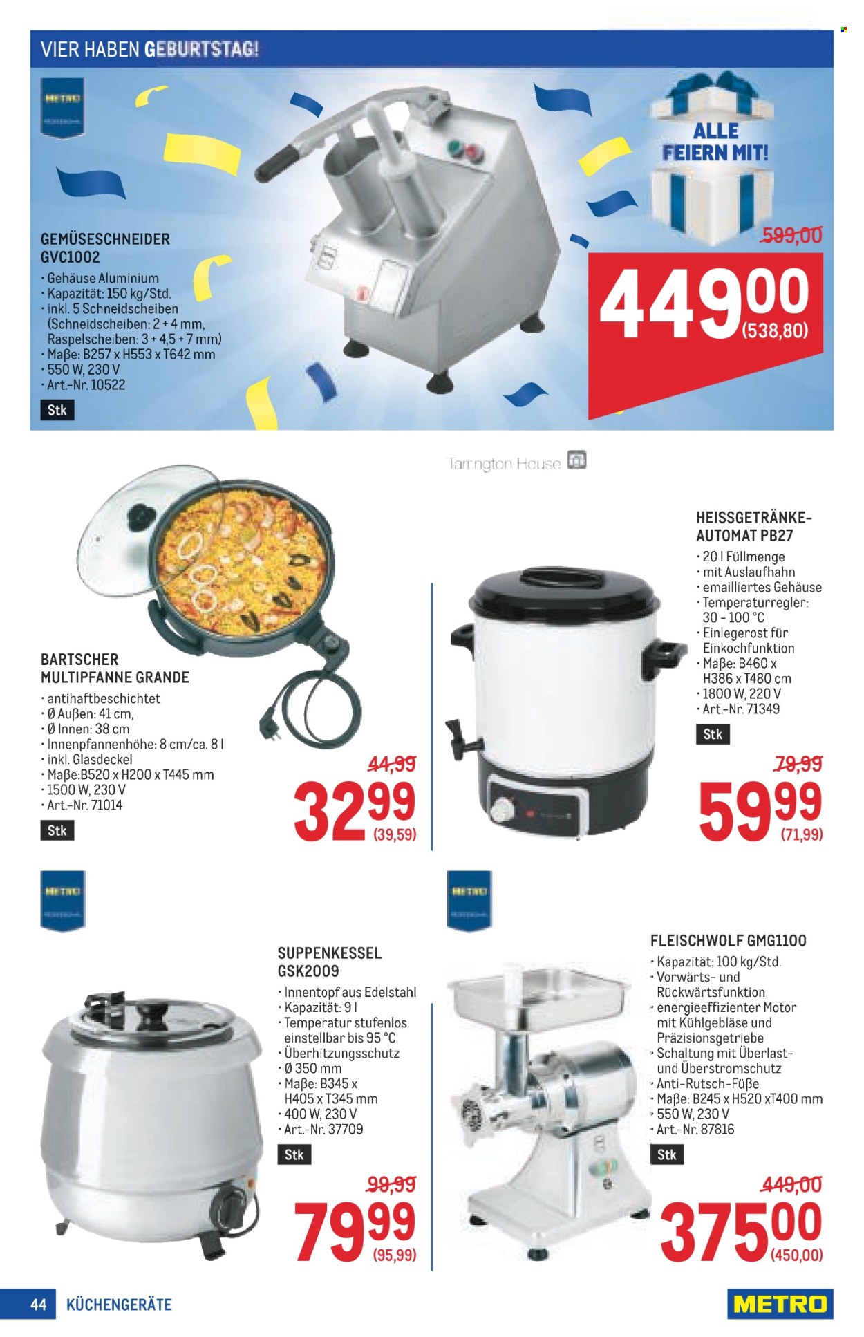 Angebote Metro - 18.9.2025 - 1.10.2025. Seite 44