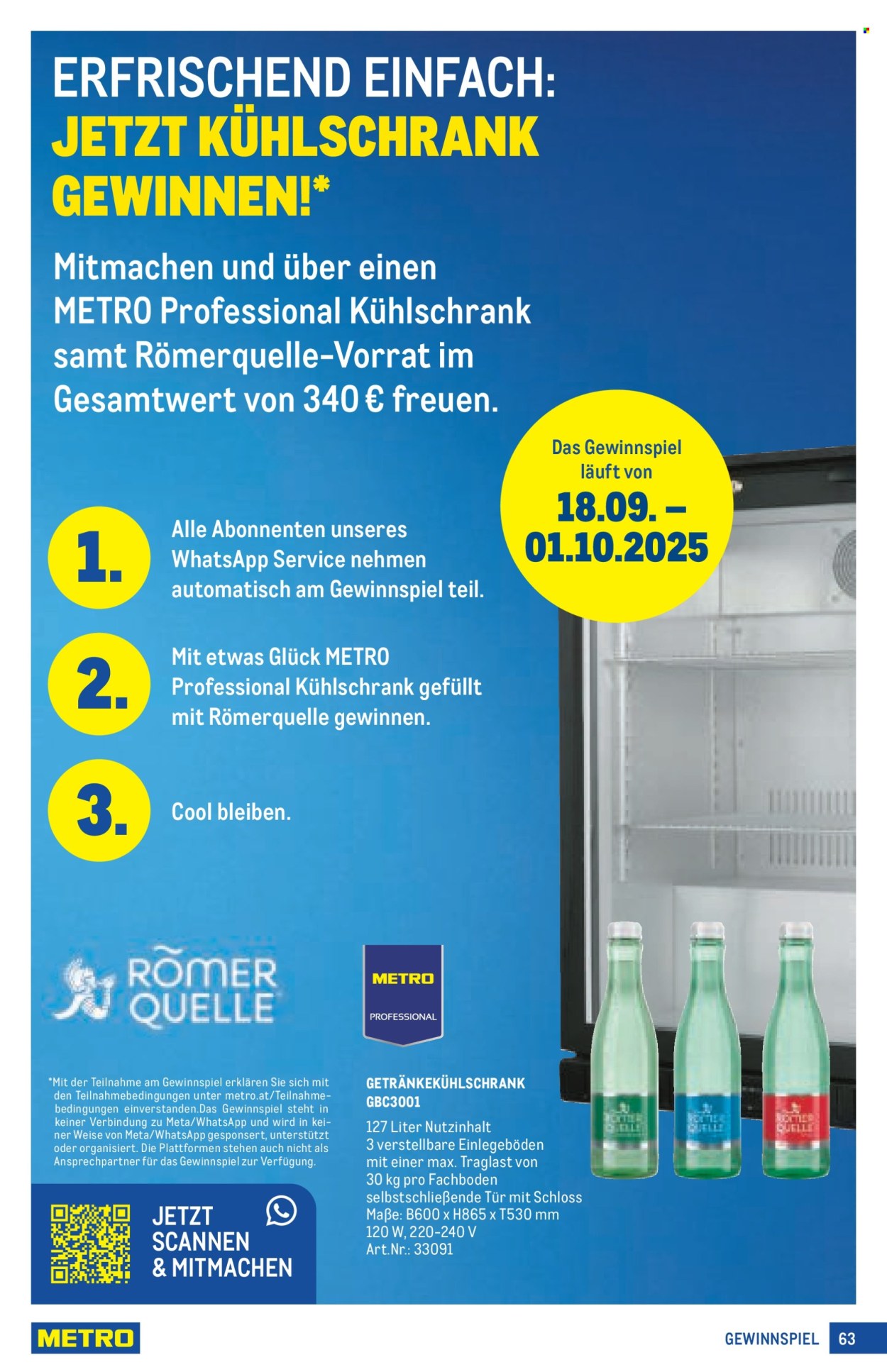Angebote Metro - 18.9.2025 - 1.10.2025. Seite 63